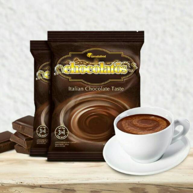 Chocolatos Drink Chocolate / Matcha / Creamy (isi 10pcs) . Bubuk Minuman