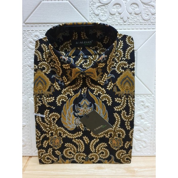 Kemeja Batik Alisan Slimfit / Reguler Tangan Pendek size 15