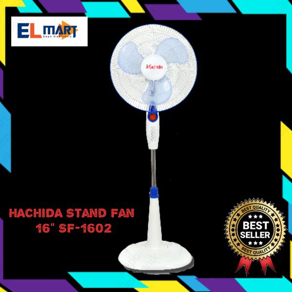 Kipas Angin Berdiri Stand Fan Hachida  1602