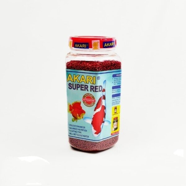 Akari Super Red 300gr Pelet Makanan Pakan Pellet Ikan Hias Koi Koki