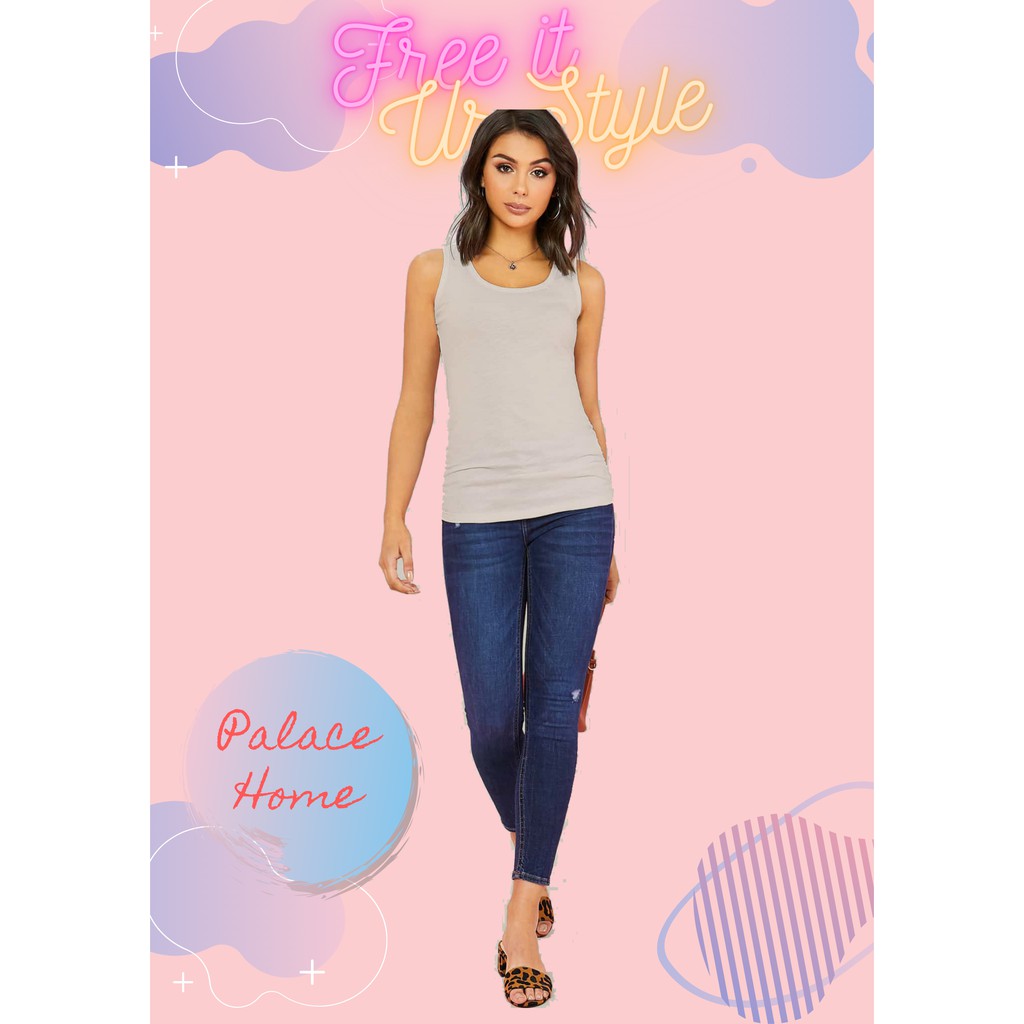 Tanktop Wanita Tali Lebar