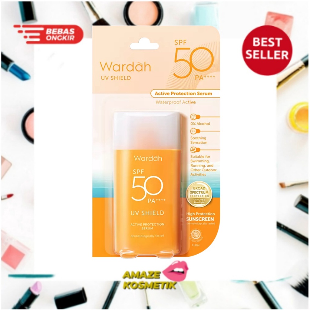 WARDAH /  UV SHIELD SPF 50 PA+++ ACTIVE PROTECTION ORANGE