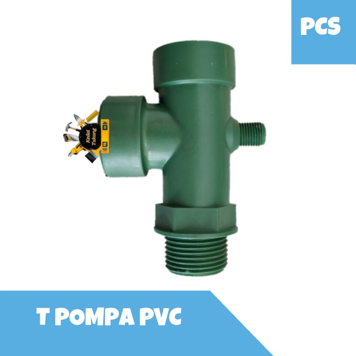KEDAI TUKANG - T Pompa Air Plastik PVC / T Sanyo Cabang 3 Tee Otomatis