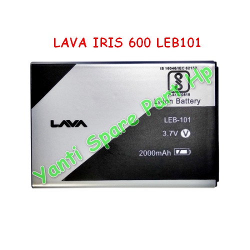 Baterai Lava Iris 600 LEB101 Orignal New