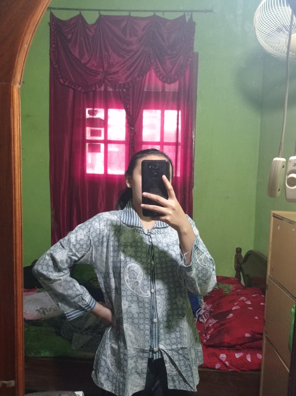 Batik Wanita Asj Sa Hrb026 Kenongo Kemeja Tosca Pendek