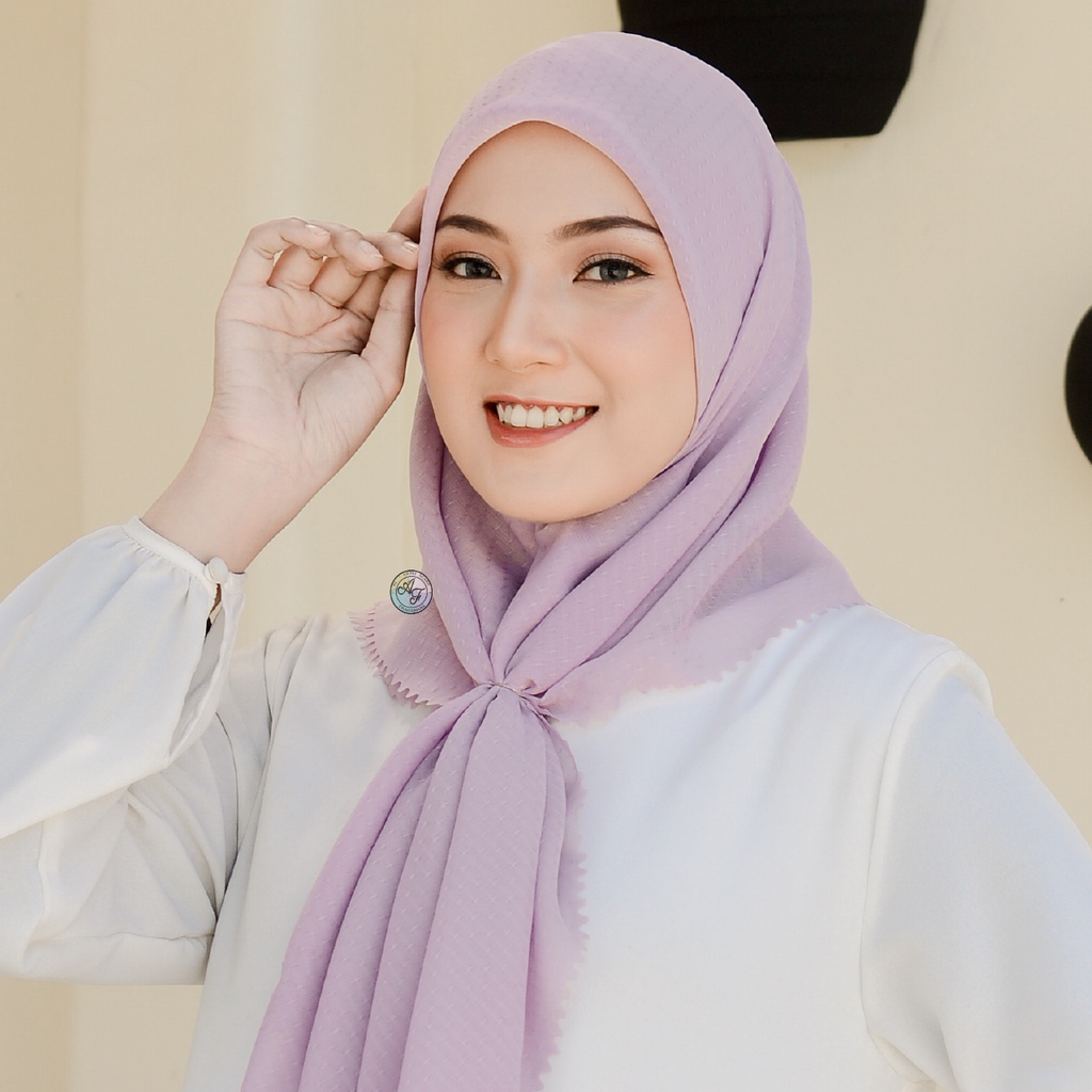 Al Fajri Scarf - Hijab Segi Empat Rubicon Size 110x110 cm