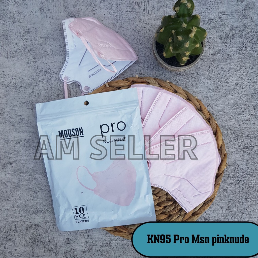 Masker KN95 Pro Mouson 5ply Model Korea KN95pro Motif 1pack isi 10pcs Embos