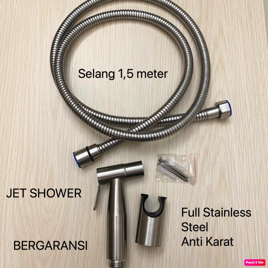 Jet Shower Bidet Semprotan Cebok Air Full Stainless Steel BERGARANSI