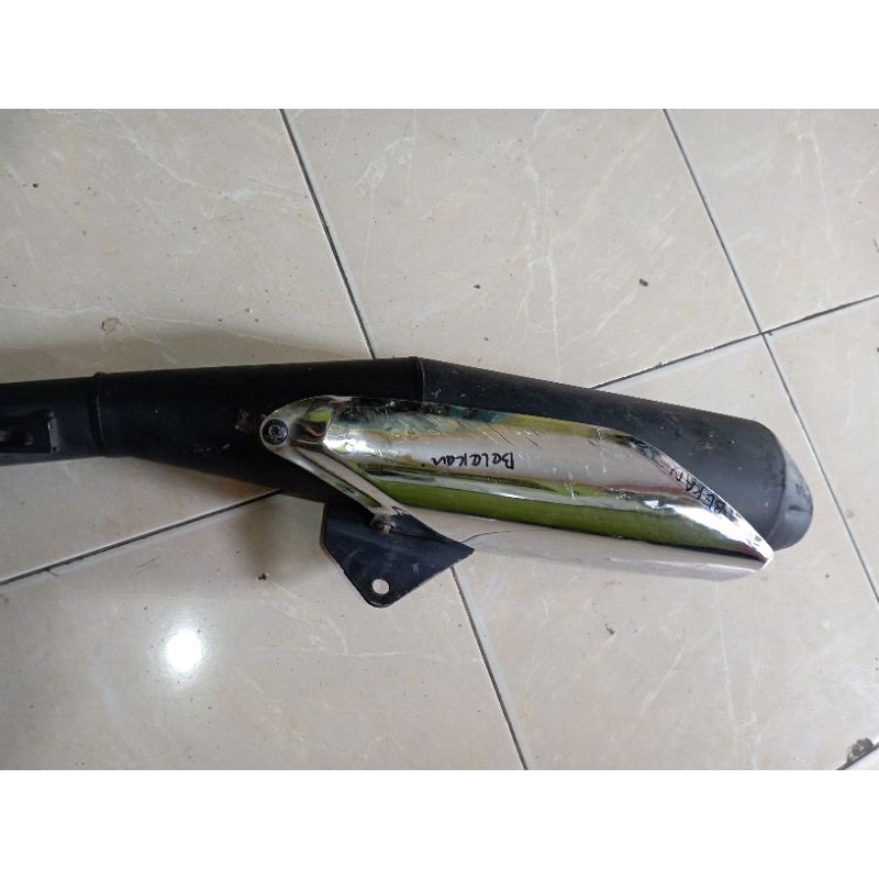 KNALPOT BOBOKAN STANDAR HONDA MEGA PRO MONOSHOCK  ORIGINAL