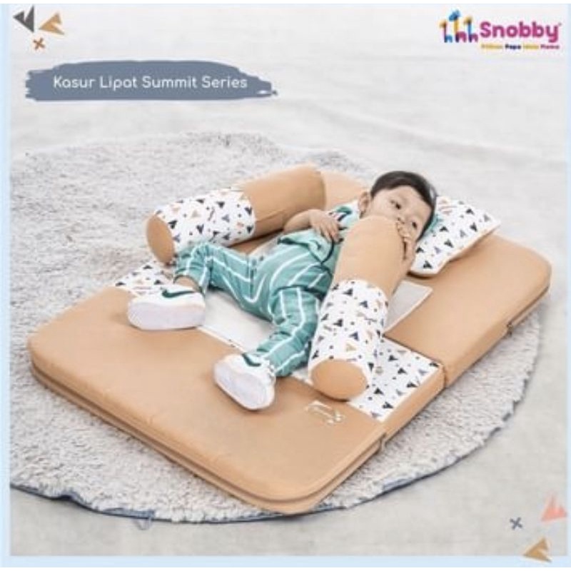 [2 kg] Snobby Kasur Bayi Lipat  + Kelambu Print Summit Series - TPK 6292