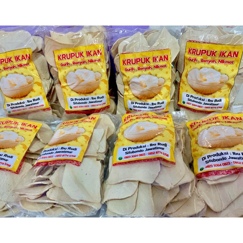 

krupuk ikan (sedang) khas situbondo jawatimur