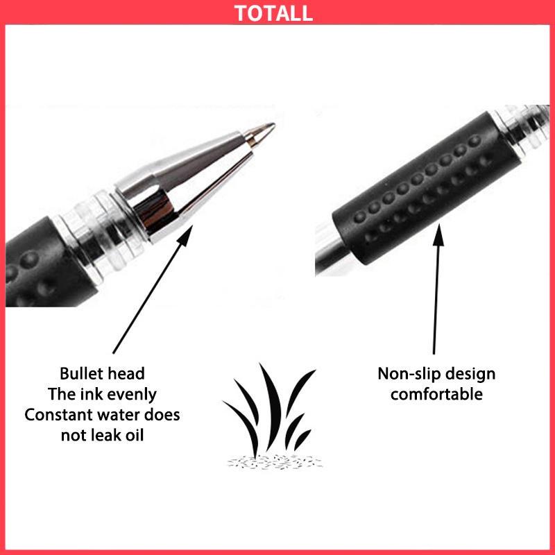 COD Penandatanganan Penbullet Pen Kantor Gel Pena Alat Tulis Siswa Berbasis Air Pena Tanda Tangan Pena Jarum-Totall