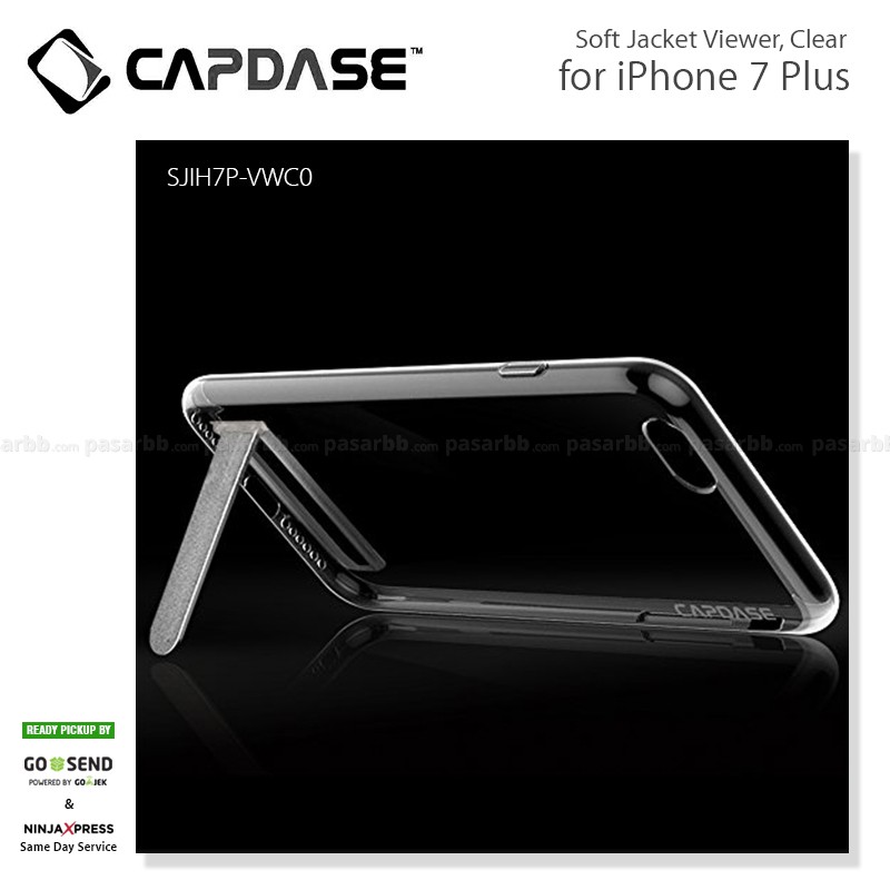 Capdase Original Soft Jacket Viewer Clear Cover Casing for iPhone 7 / 7 Plus