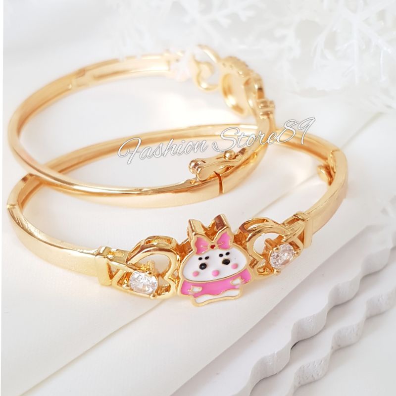 Gelang Bangle Anak bukaan Kait impor lucu xuping perhiasan lapis emas 18k  bestseller