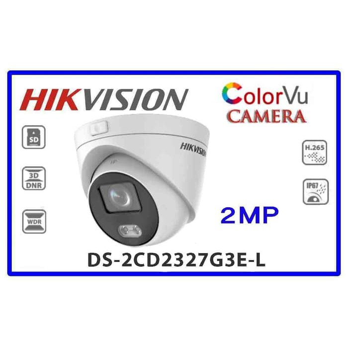 IPCAM Indoor COLORVU 2MP HIKVISION DS-2CD2327G3E-L