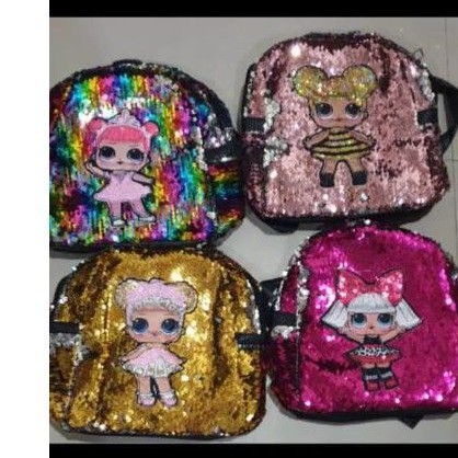 Tas LOL Sequin LED MATA IMPORT TAS LOL berubah warna ORIGINAL BERKUSLITAS  SERI 02