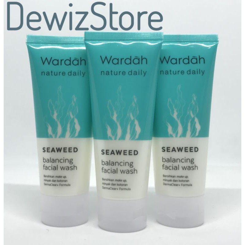 WARDAH NATURE DAILY SEAWEED BALANCING FACIAL WASH - 60ml