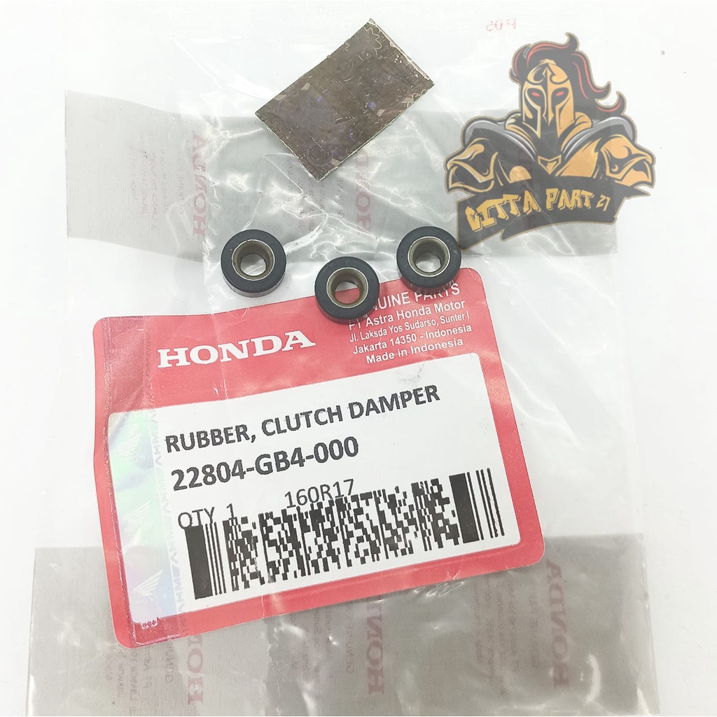 CLUTCH DAMPER KARET GANDA KOPLING HONDA GB4 KUALITAS ASLI ORIGINAL HONDA AHM PRESISI KARET TIDAK MUDAH PECAH TAHAN PANAS DAN DIJAMIN AWET GRAND KHARISMA SUPRA X 125