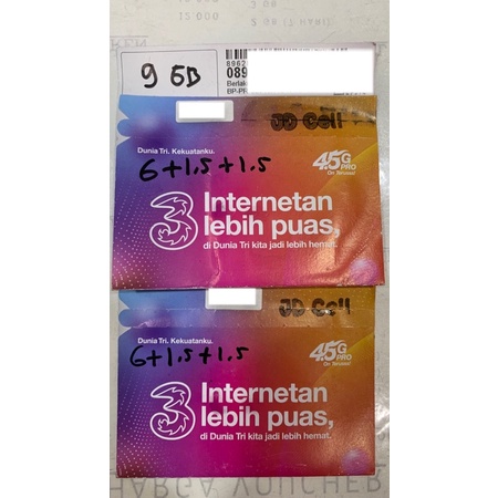 KARTU PERDANA TRI 9 GB