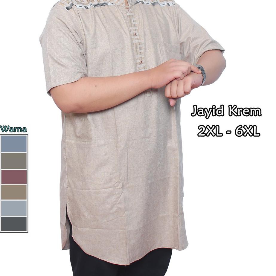 Paling Diminati Baju Big Size XXXXXL XXXXL XXXL XXL - Koko Jumbo Lengan Panjang -Baju Koko Pria Jum