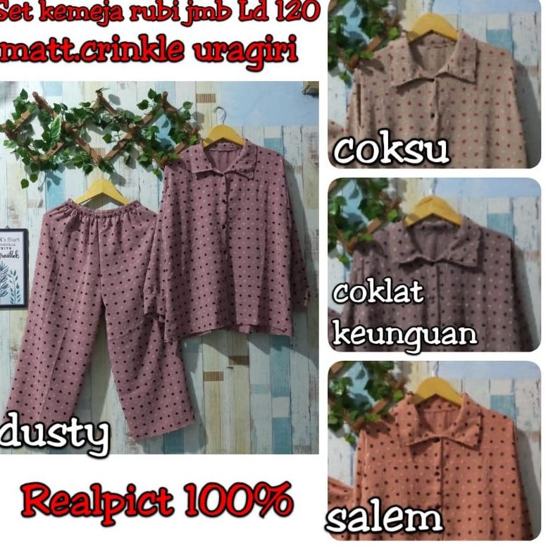 MGN.19Au22ᴺ ‑ LD120 GSETCEL RUBIAH JUMBO CRINGKLE AIRFLOW URAGIRI/SETELAN