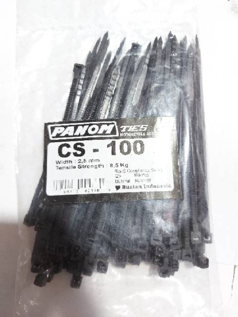 CABLE TIES TALI TIS KREK SIGMA HITAM UKURAN 100, 150, 200, 250, 300 MM