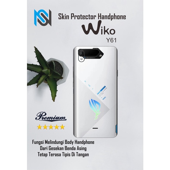 Isi 2pcs Garskin Hp Wiko Y61 Motif rog - Free Custom Motif