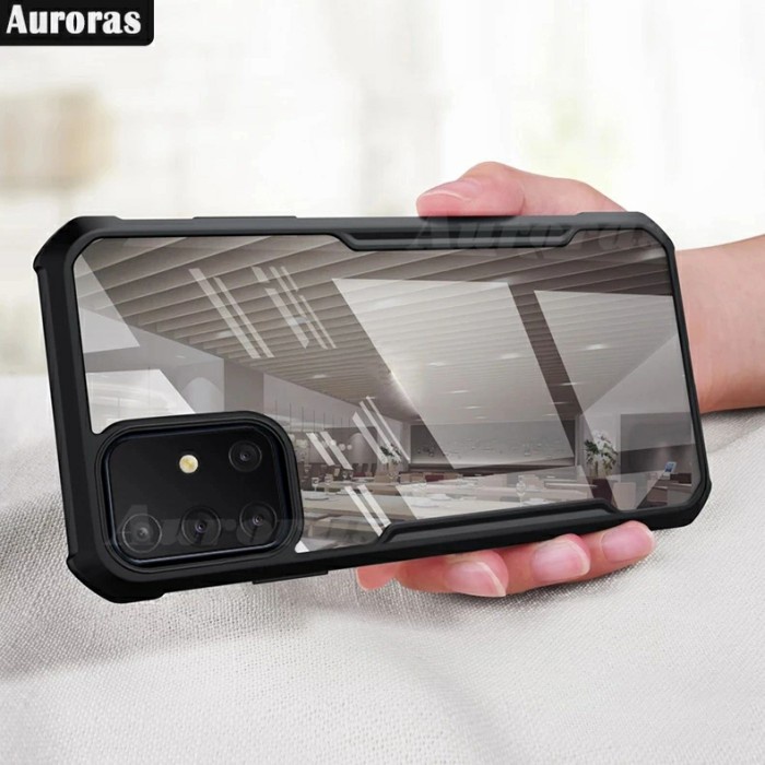 Case Samsung Galaxy A71 Soft Hard Transparent Shockproof Casing