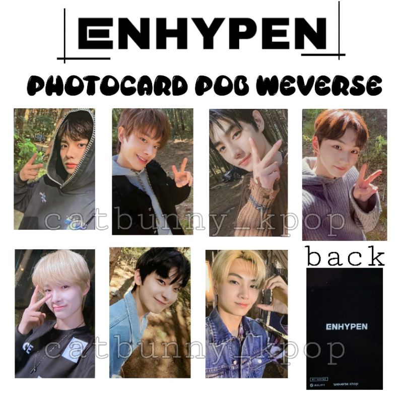 PHOTOCARD POB WEVERSE ENHYPEN UNOFFICIAL