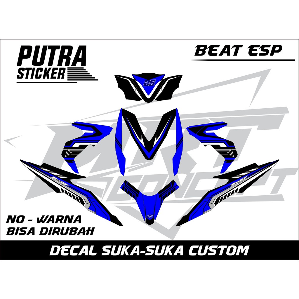 decal sticker honda BEAT ESP custom