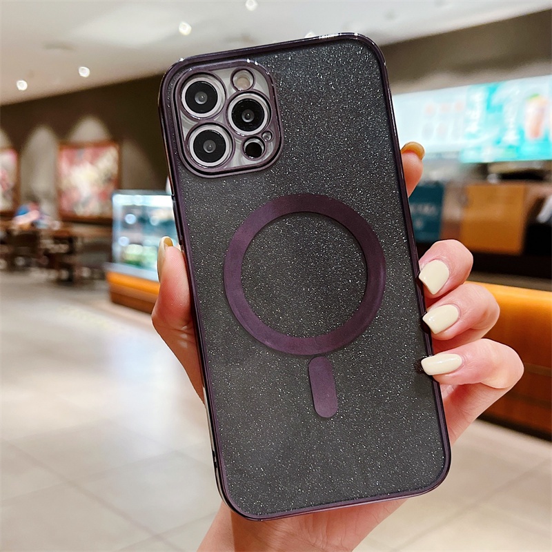 Casing iphone 13 12 11PROMAX X XS XR XSMAX 7 8PLUS shockproof Aksen glitter