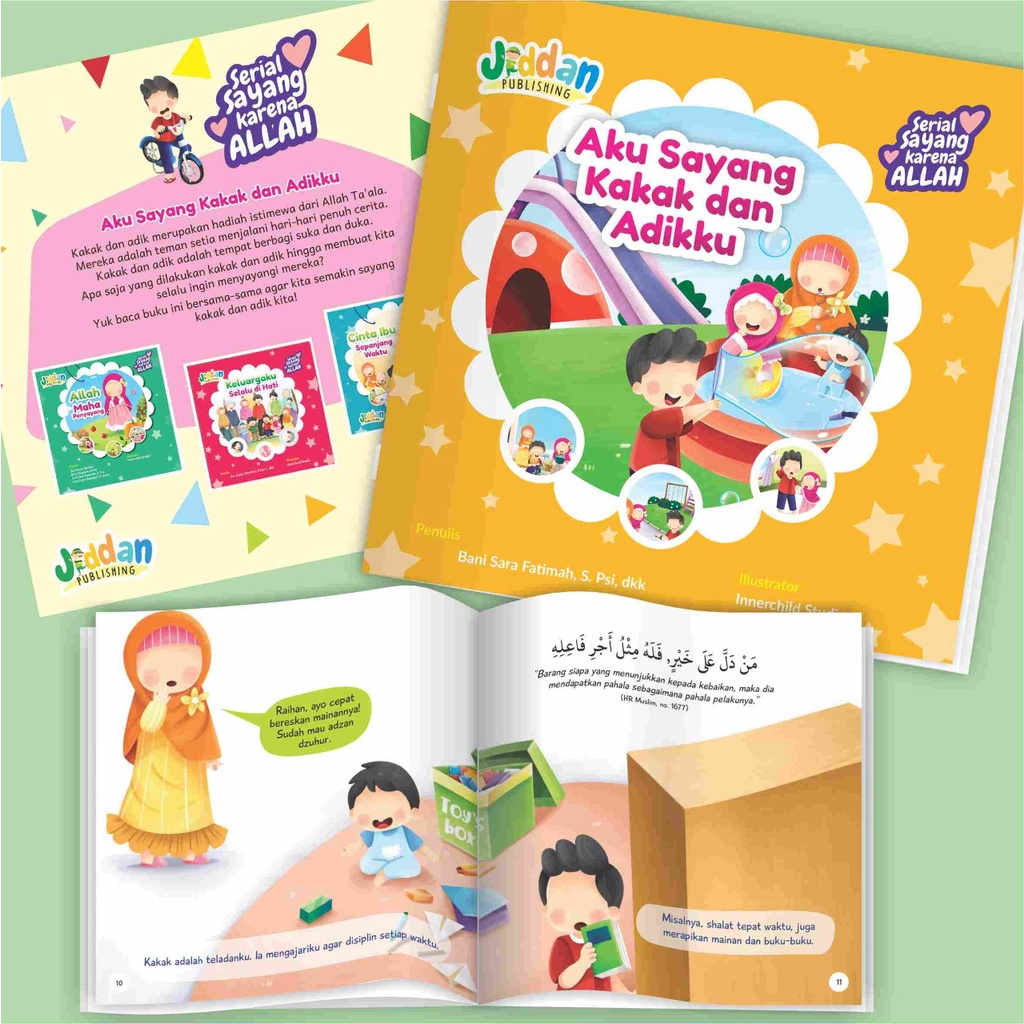 Buku Cerita Anak : Serial Aku Sayang Karena Allah (4 buku + bonus stiker)