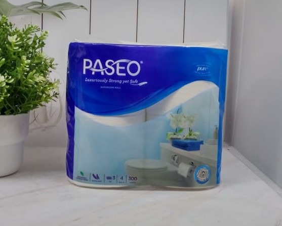 Paseo Tisu Toilet 4 Roll 300 S 3 Ply