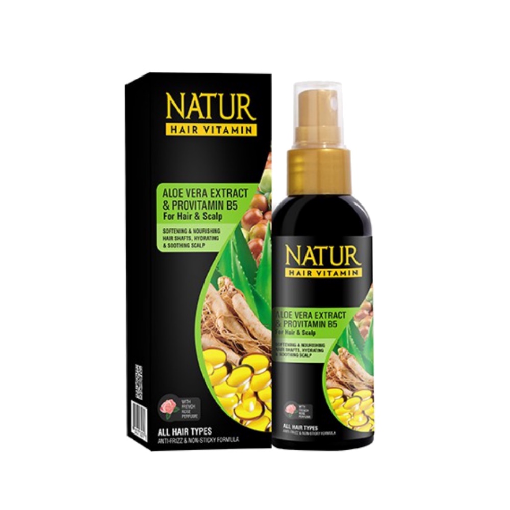 Natur Hair Vitamin Aloe Vera | Olive Oil | Ginseng Extract - 80ml