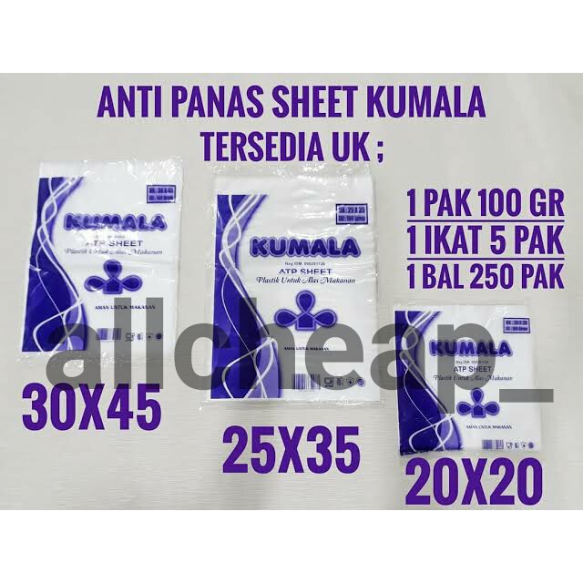 100Gr Plastik Anti Panas Sheet 30X45 HD PE ATP Tahan Panas Lembaran