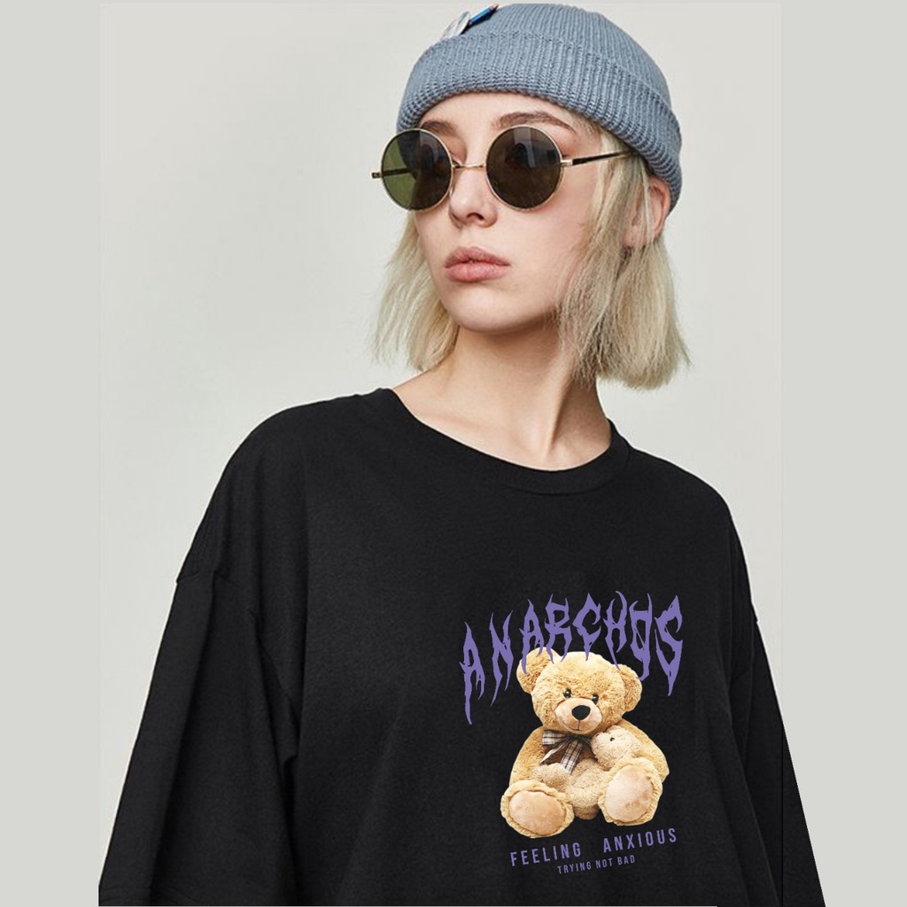 Kaos Oversize Bear Anarcoss Beruang Premium