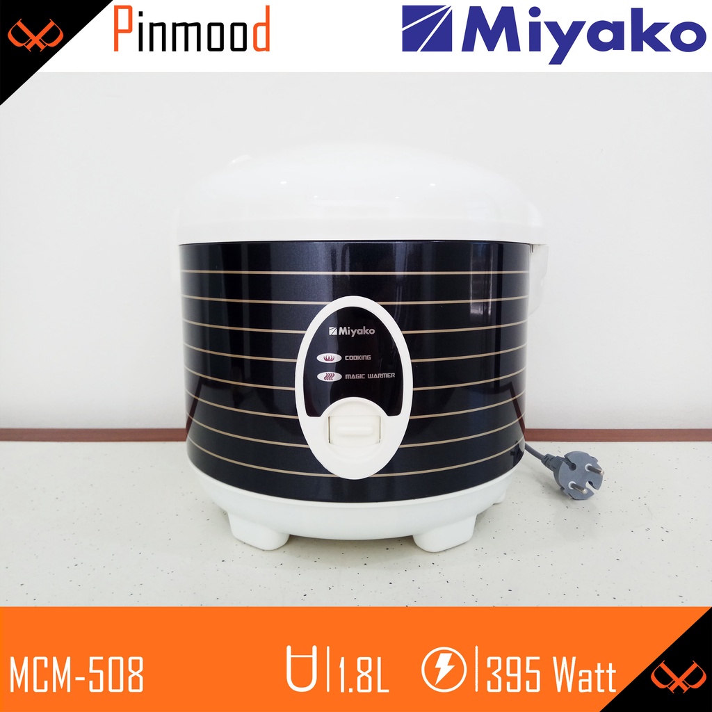 MIYAKO MAGIC COM // RICE COOKER MCM-508 [ 1.8 LITER ] PENANAK NASI - DARK GLITTER LINE / HITAM