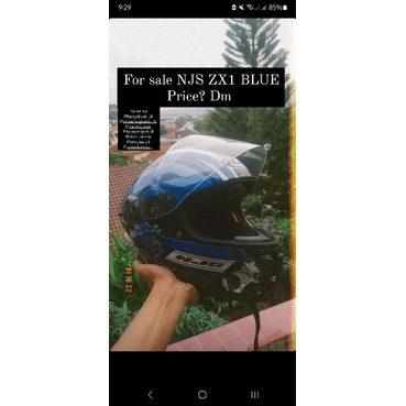 Helm Fullface NJS ZX1 Rush blue