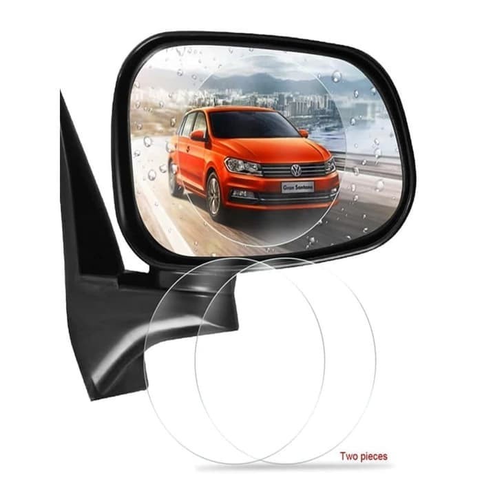 Stiker Anti Fog Spion Mobil Anti Hujan Anti Gores 100x100mm Bulat Universal