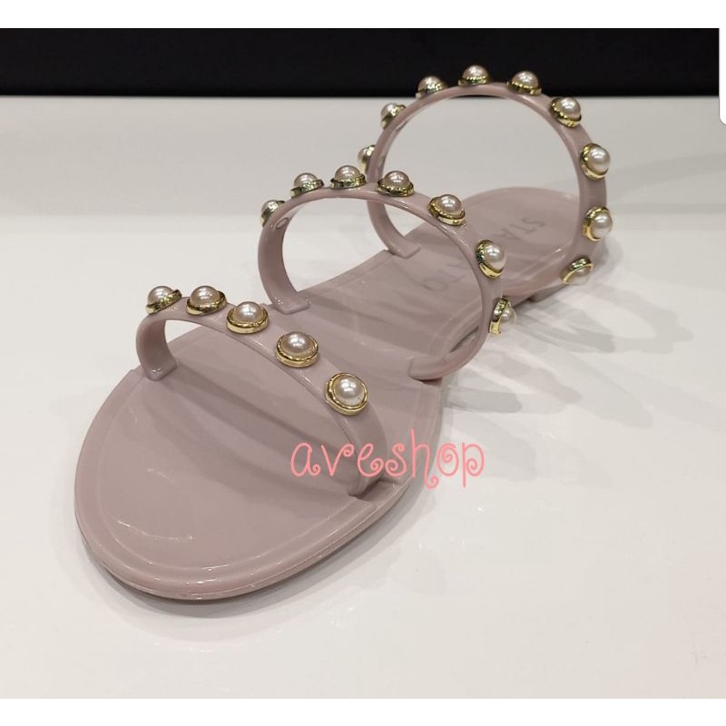 staccato jelly sandal | Slip on | Shoes Mutiara pearl | sandal | sepatu size 36