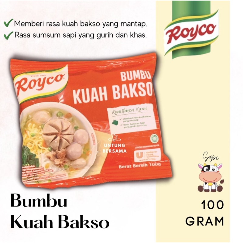 ♥️ UB ♥️ ROYCO BUMBU KUAH BAKSO 100 GRAM