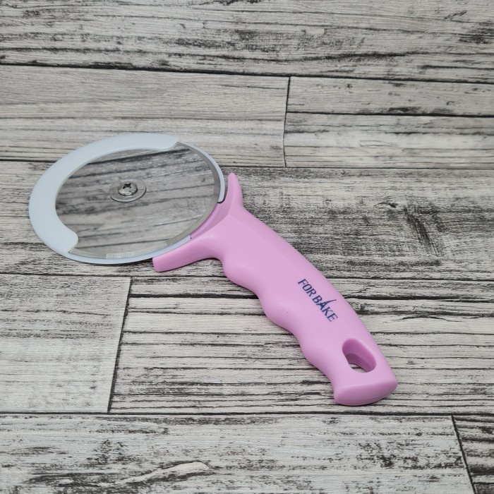 Forbake Pink Pizza cutter / pisau roll pemotong pizza / pie