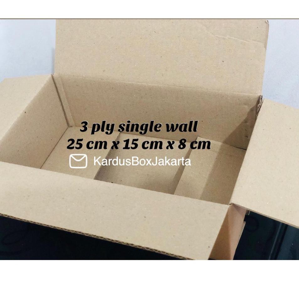 

★★★ PT8 KARDUS KARTON BOX POLOS 25X15X8 ✽ (Best)