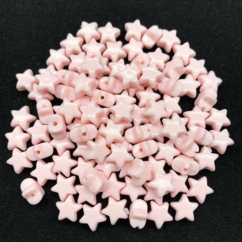 30Pcs/lot 12mm Akrilik Pentagram Beads