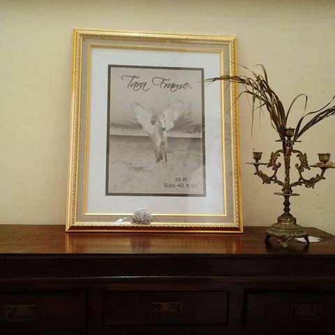  Frame  foto  gold ukuran 16R  Shopee Indonesia