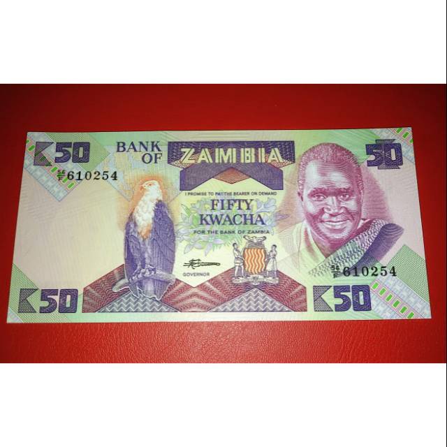 Uang Asing Zambia 50 Kwacha