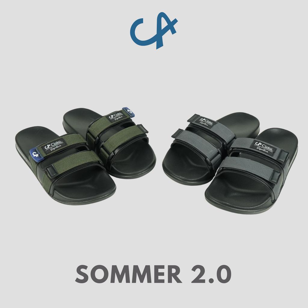 Sandal Slide Pria Kasual Santai Distro Ringan Selop Slip On Sendal Karet Slop Cowok Cloka Sommer 2.0