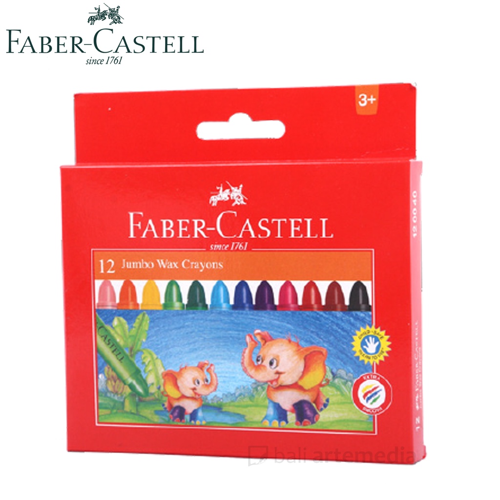 Faber-Castell Wax Crayon 12 Jumbo