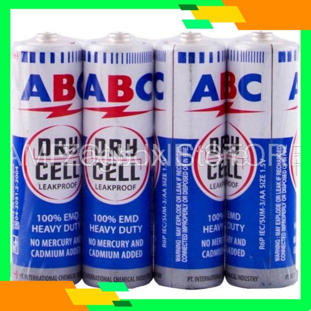 ZXshop - ABC AA Biru ORIGINAL TERMURAH / Battery AA ABC ORI / Baterai ABC AA 4 pcs