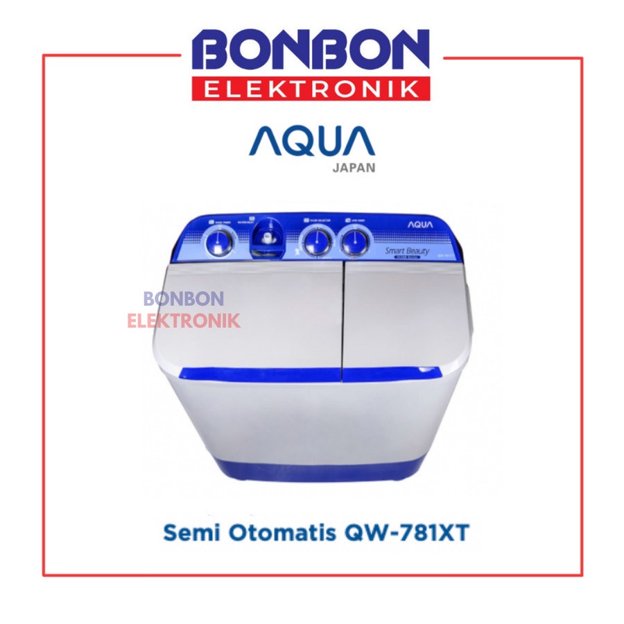 AQUA Mesin Cuci 2 Tabung QW-781XT / QW 781 XT / QW781XT